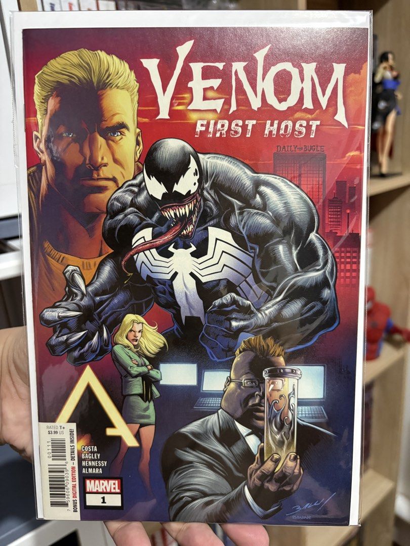 Venom First Host Comic Books 1, 2, 4, 5 (Category: Comics & Manga) located in Cainta. Submitted by kgncollectibles (Listing ID 1456463892, Image 2). Description: Venom First Host set P1,000 only VF/NM Payment via GoTyme or GCash Delivery via Lalamove or Gogo Xpress ONLY Item is in Cainta, Rizal Prio ung kaya mag pay and claim agad. Badly need space. Thanks! - Set of Venom First Host comic books - Includes issues: 1, 2, 4, and 5 - Ideal for any Ve