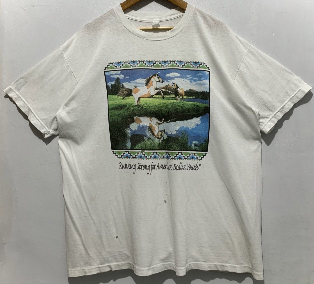VINTAGE ART TEE FOR SALE (Category: Tshirts & Polo Shirts ) located in Angeles City. Submitted by browsetheracks (Listing ID 1456541066, Image 1). Description: FOR SALE VINTAGE NATIVE AMERICAN GRAPHIC ART TEE SIZE XL (24×30) FITS BOXY SINGLE STITCH 🪡 INSANE COLORPOP! IN EXCELLENT CONDITION ✓ SIGNS OF WEAR ₱550+SHIPPING FEE DM ME FOR MORE INFO 🔌 Note: Every item is photographed accurately to showcase its actual condition. Before shipping, each g