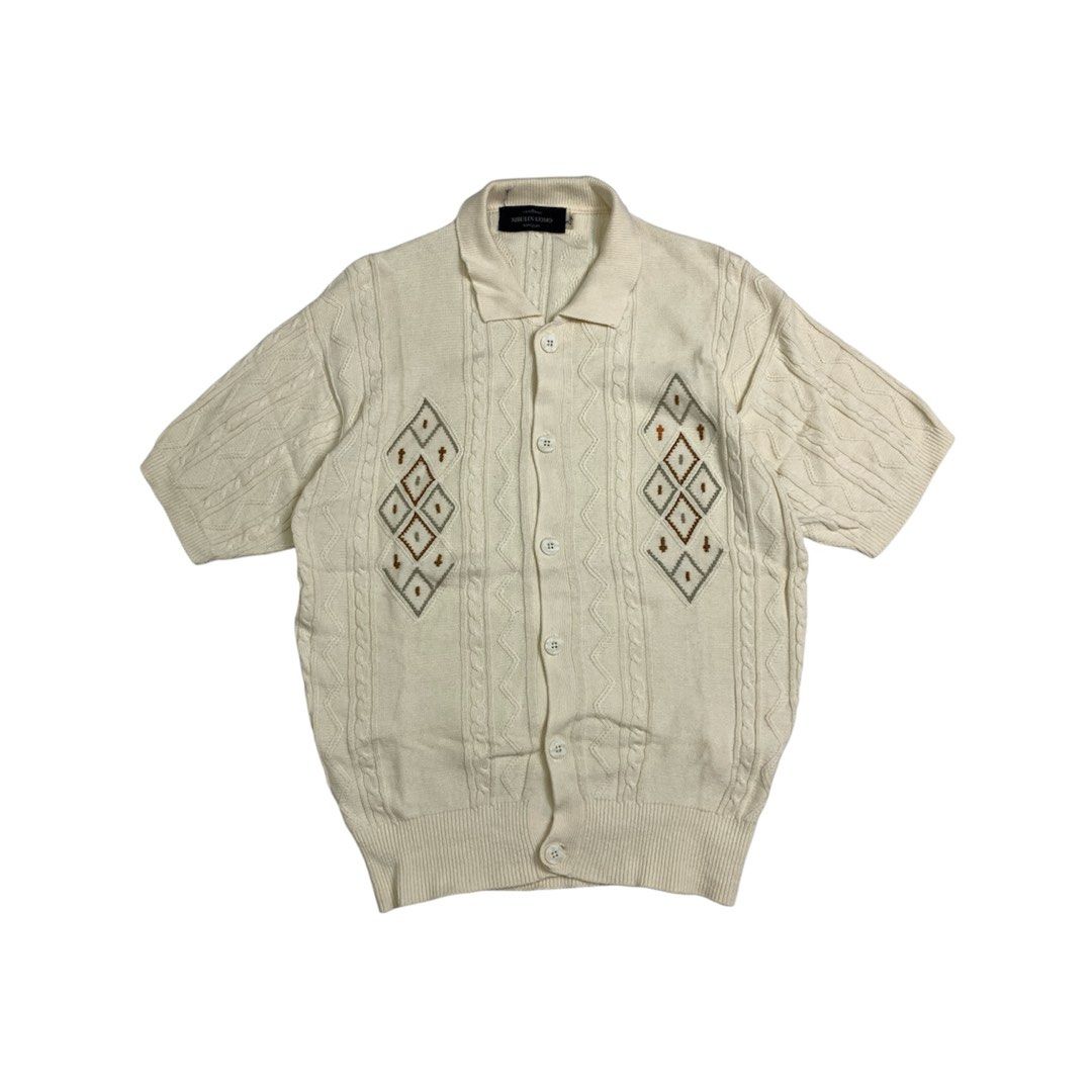 Vintage knitted polo (Category: Tshirts & Polo Shirts ) located in Baguio. Submitted by been.aged_ph (Listing ID 1456424099, Image 1). Description: 𝚂𝚒𝚣𝚎: fits up to L 𝙳𝚒𝚖𝚎𝚗𝚜𝚒𝚘𝚗𝚜: 23 x 26 𝙲𝚘𝚗𝚍𝚒𝚝𝚒𝚘𝚗: Excellent 𝙸𝚜𝚜𝚞𝚎: none Model Height: 5' 7".