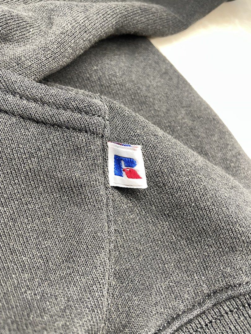 Vintage Russel athelethic Hoodie (Category: Coats, Jackets and Outerwear) located in Quezon City. Submitted by heyitsmerg (Listing ID 1456426139, Image 3). Description: Vintage russel athlethic with front and back print. Condition 8/10 wala lang tali sa hood Color 6/10 medyo fade konti due to olds No motehole, himolmol lang Dm to purchase! Loc QC.