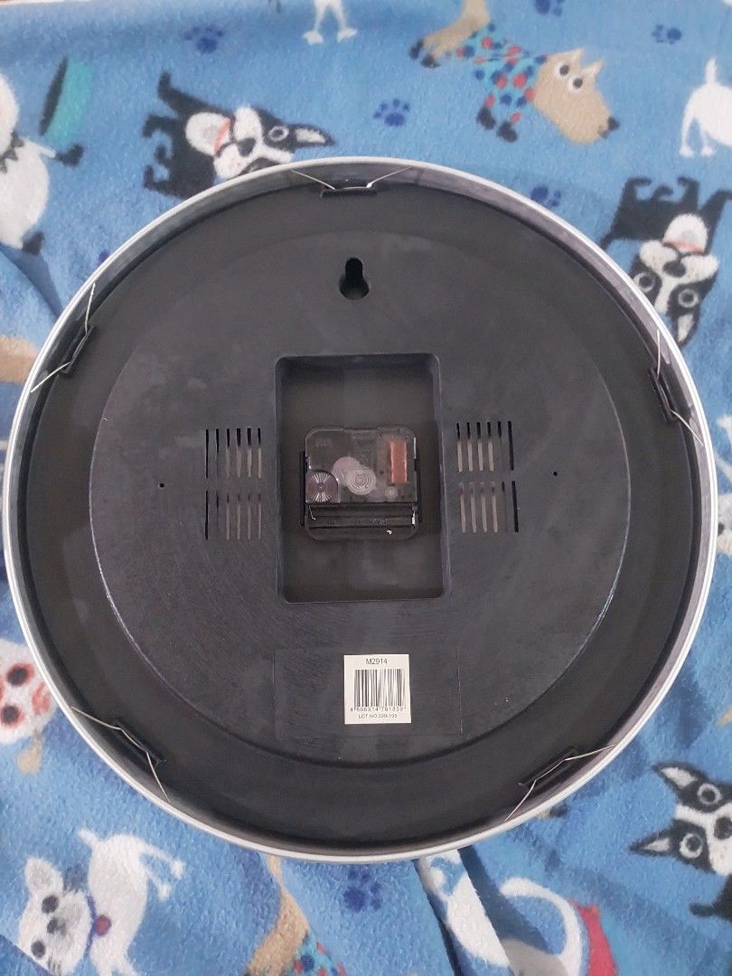 Wall Clock - Battery Operated (Category: Clocks) located in Paranaque City. Submitted by riccsmars (Listing ID 1456507050, Image 2). Description: - Round wall clock - Battery operated mechanism - Easy to hang - Works well - Perfect for any room in the house - Simple and functional design.