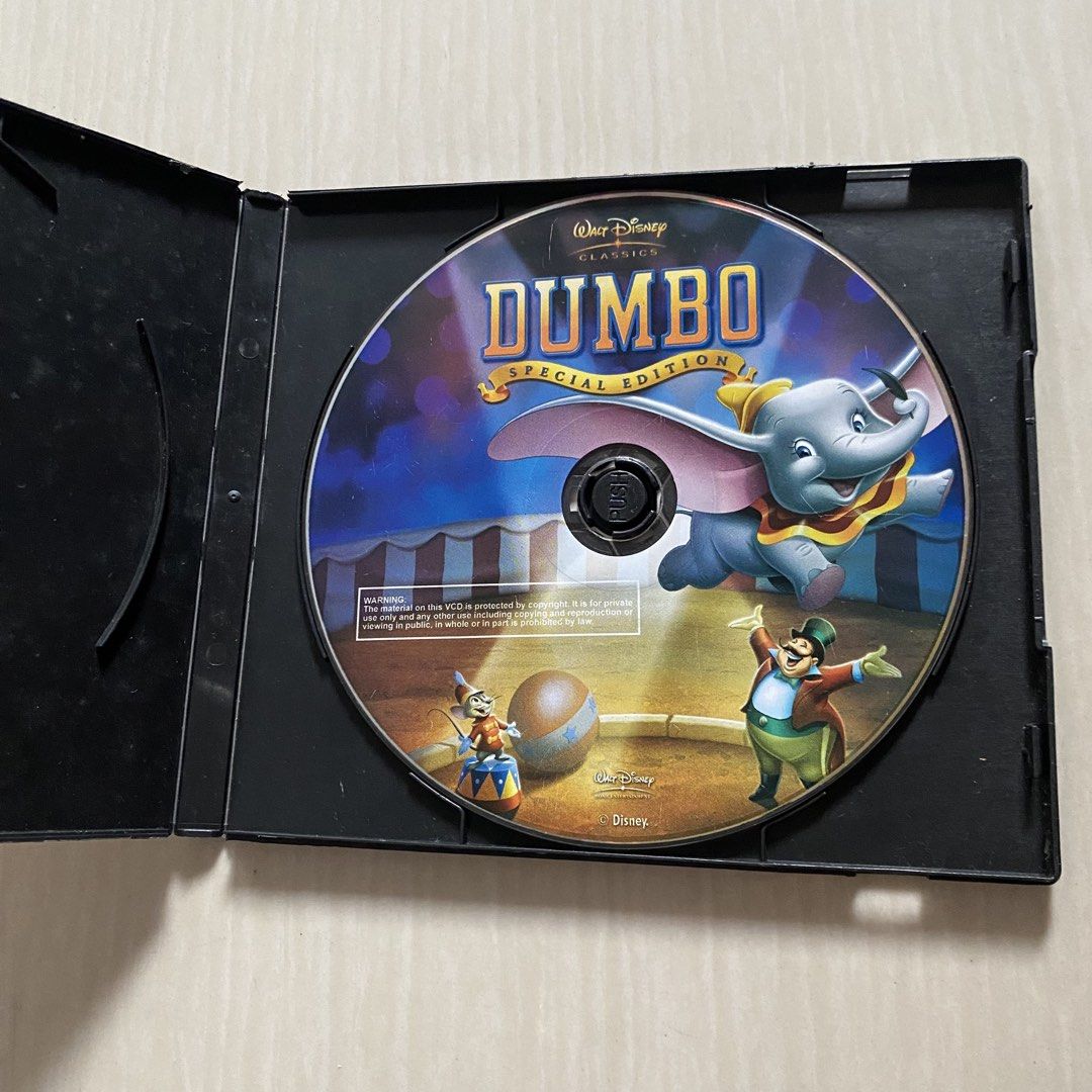 Walt Disney Classics Dumbo Special Edition VCD (Category: CDs & DVDs) located in Dasmarinas. Submitted by pb_declutters (Listing ID 1456461187, Image 2). Description: ✨ WELCOME! PLEASE READ BEFORE MAKING AN OFFER: 📌 Availability: All items listed are AVAILABLE unless marked as sold or deleted. No need to ask "Is this available?" 📍: San Agustin II, Dasmariñas City, Cavite 💵: GCash Only (Strictly Payment First) 🛵 Shipping Options: - J&T Express