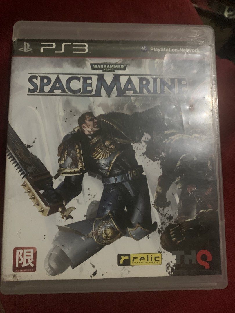 Warhammer 40,000: Space Marine PS3 Game (Category: PlayStation) located in Makati City. Submitted by emenem.m (Listing ID 1456595336, Image 1). Description: - Warhammer 40,000: Space Marine for PlayStation 3 - Genre: Action-packed shooter - Setting: Warhammer 40,000 universe - Player Role: Play as a powerful Space Marine - Gameplay: Battle against hordes of enemies - Developer: Relic Entertainment - Publisher: THQ - Online Features: Supports Play