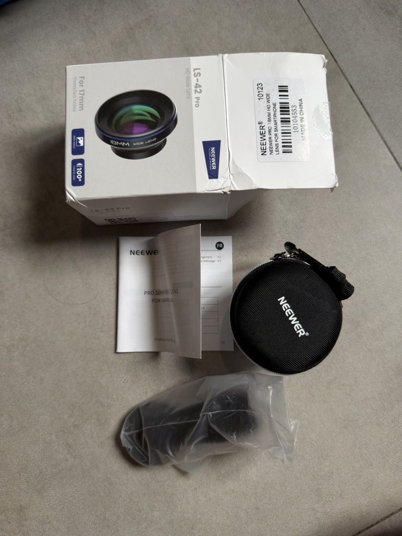 Wide Lens for 17mm threaded holes (Category: Other Photography Accessories) located in Quezon City. Submitted by jj.luxurycollections_yardsale (Listing ID 1456497538, Image 2). Description: Price negotiable Opened only Unused Stocked since purchase Complete set Bought from S.H.O.P.E.E Original price: 3k plus Selling below, decluttering SF c/o buyer Pick-up only .