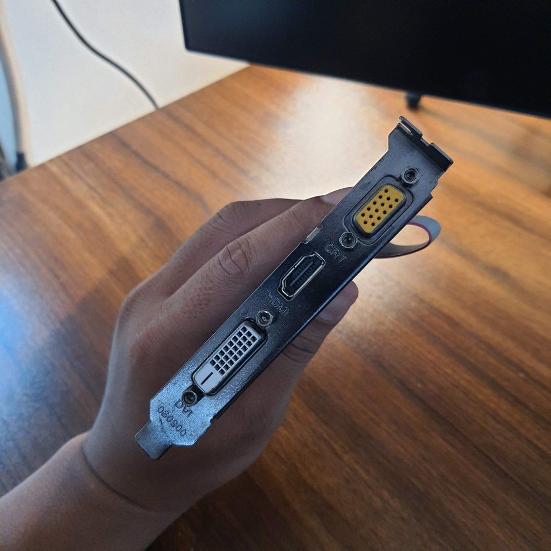 ZOTAC NVIDIA GeForce GT 710 2GB DDR3 Graphics Card (Category: Computer Parts) located in Caloocan City. Submitted by euphoriaxxxxx (Listing ID 1456439737, Image 3). Description: - ZOTAC GT 710 Graphics Card - 2GB DDR3 Memory - Outputs: DVI, HDMI, VGA - Ideal for basic PC builds or upgrading older systems - Tested and confirmed working Specifications: GPU: NVIDIA GeForce GT 710 Brand: ZOTAC Model: ZT-71310-10L Video Memory: 2GB DDR3 Memory Bus: 64