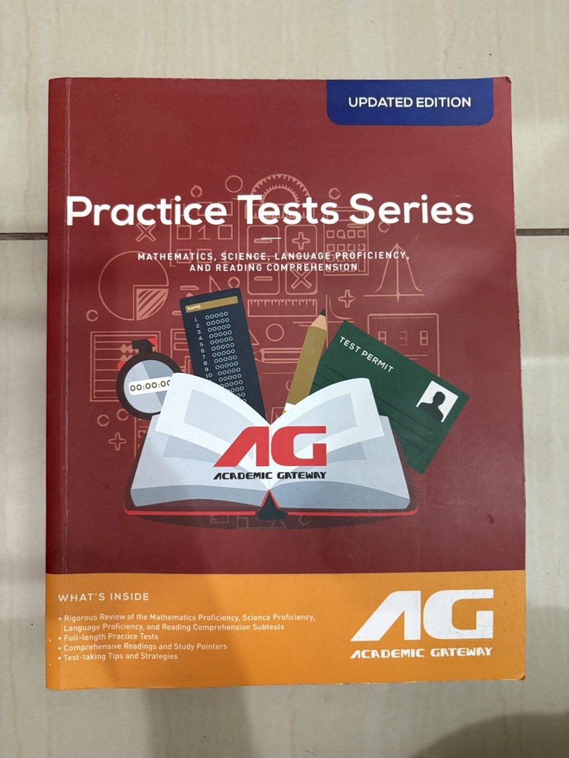 Academic Gateway CET Book Practice Test Series - Updated Edition (Category: Textbooks) located in Quezon City. Submitted by lhorx (Listing ID 1453367668, Image 1). Description: - Practice Test Series (Updated Edition) - From Academic Gateway Review Center.