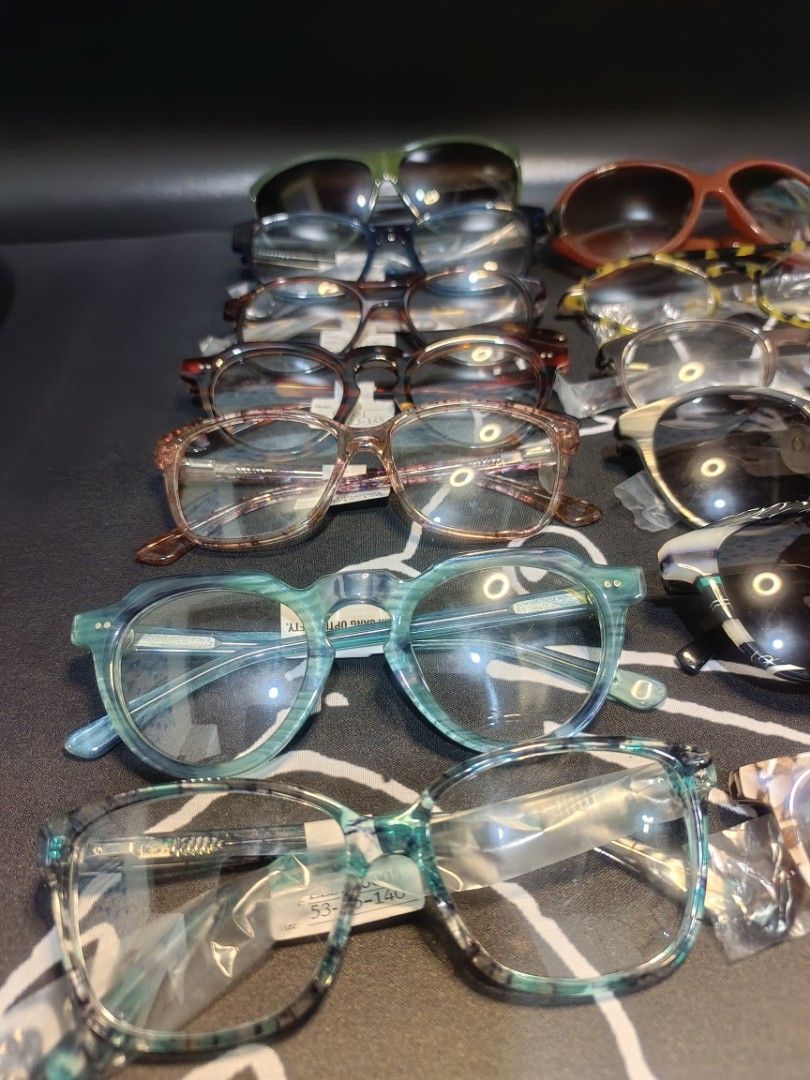 Assorted Eyeglasses 18pcs + 3 free (Category: Sunglasses & Eyewear) located in Baguio. Submitted by 26_zerozero (Listing ID 1453338726, Image 2). Description: ₱𝟴𝟬𝟬 𝗧𝗮𝗸𝗲𝗮𝗹𝗹 ☺ 𝟭𝟴𝗽𝗰𝘀 𝗠𝗶𝘅𝗲𝗱 𝗘𝘆𝗲𝘄𝗲𝗮𝗿 + 𝟯 𝗙𝗥𝗘𝗘 ( 𝟮𝟭 𝗧𝗼𝘁𝗮𝗹 ) 👓 | 𝗙𝗿𝗼𝗺 𝗛𝗧 📦 𝗔𝘀 𝗶𝘀 | 𝗣𝗹𝗲𝗮𝘀𝗲 𝗺𝗮𝗻𝗮𝗴𝗲 𝘆𝗼𝘂𝗿 𝗲𝘅𝗽𝗲𝗰𝘁𝗮𝘁𝗶𝗼𝗻𝘀 🤍🙏🏻 Sizing varies across the lot... I do not know the exact measurements for each individual pair.