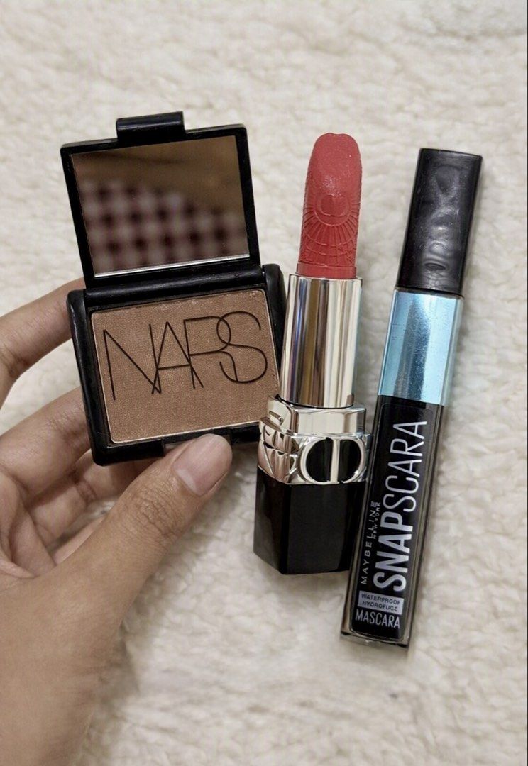 AUTHENTIC Makeup Bundle - Nars, Dior, Maybelline (Category: Makeup) located in Santo Tomas. Submitted by abhie.143 (Listing ID 1453314253, Image 1). Description: ALL AUTHENTIC SOLD AS A BUNDLE ONLY PLEASE READ EACH CAPTION PER PICTURE❕ .