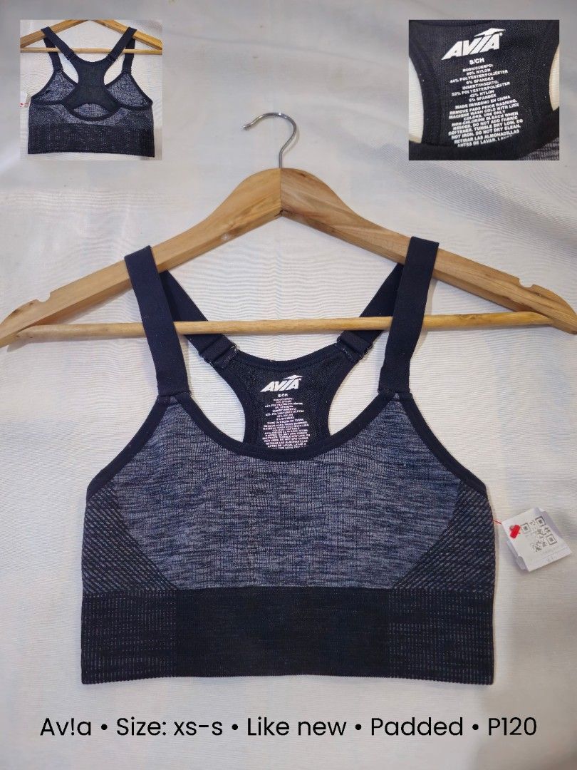 Avia Black Sports Bra (Category: Activewear) located in Candon. Submitted by z_pieces (Listing ID 1453387415, Image 1). Description: Can fit xs-medium, best fit small.