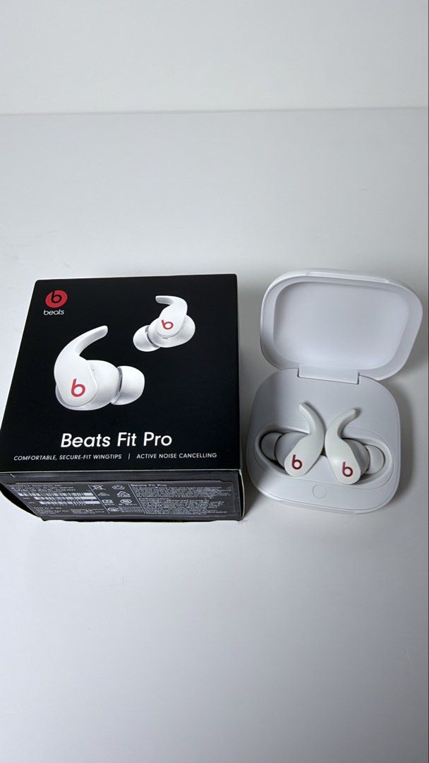 Beats Fit Pro (Category: Earphones) located in Pasay City. Submitted by allaboutelle (Listing ID 1453427541, Image 2). Description: -Preloved Original Beats Fit Pro -With Noise Cancelling -in good condition, no issues -Compatible with Apple/Android -Comes with Box, cable, and extra ear buds -RFS: Hindi na nagagamit kasi stay at home mom.