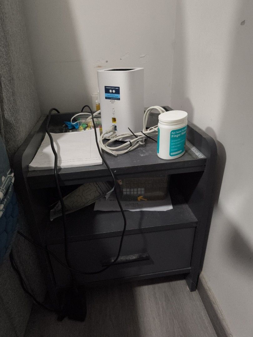 Bedside table (Category: Shelves, Cabinets & Racks) located in Singapore. Submitted by cinlife (Listing ID 1453360340, Image 1). Description: side table for $30 lightly used self collect at jurong.