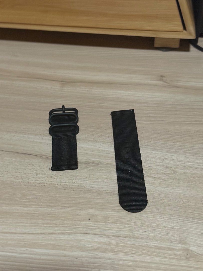 Black nato straps 22mm and 24mm (Category: Men's Watches) located in Manila. Submitted by vincoconut (Listing ID 1453317783, Image 1). Description: Both brandnew Wrong order The one with quick release is 24mm The nato is 22mm Item for pick up kapitolyo pasig or primex san juan.