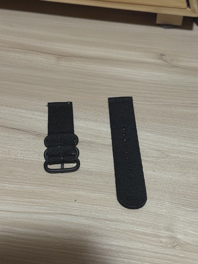 Black nato straps 22mm and 24mm (Category: Men's Watches) located in Manila. Submitted by vincoconut (Listing ID 1453317783, Image 2). Description: Both brandnew Wrong order The one with quick release is 24mm The nato is 22mm Item for pick up kapitolyo pasig or primex san juan.