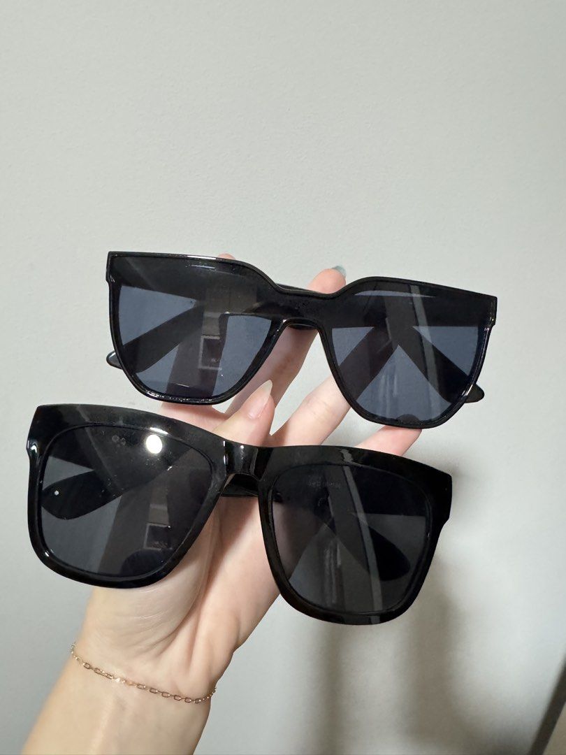 Black Shades Basic glasses (Category: Sunglasses & Eyewear) located in Singapore. Submitted by shopyourwants (Listing ID 1453257421, Image 1). Description: gentle monster vibes $4 for 1, get both for $6.