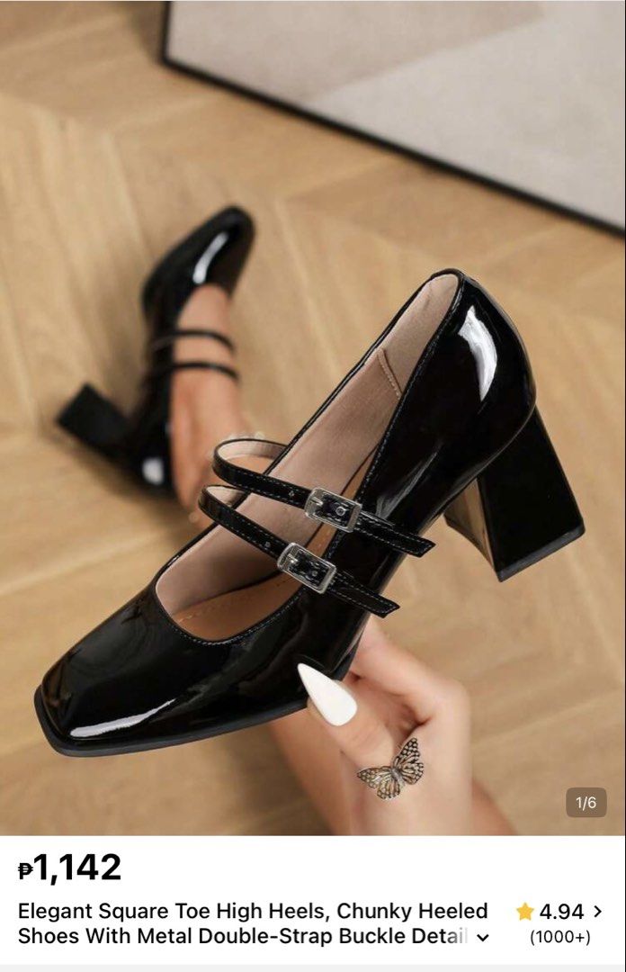 Black Square Toe High Heels (Category: Heels) located in Iriga City. Submitted by _prelovedbymaris (Listing ID 1453419055, Image 2). Description: - Used only for a photoshoot - Size 37 payment first before shippment !! MOP: Gcash Delivery: Weekends only Courier: J&T 📍: Cam Sur.