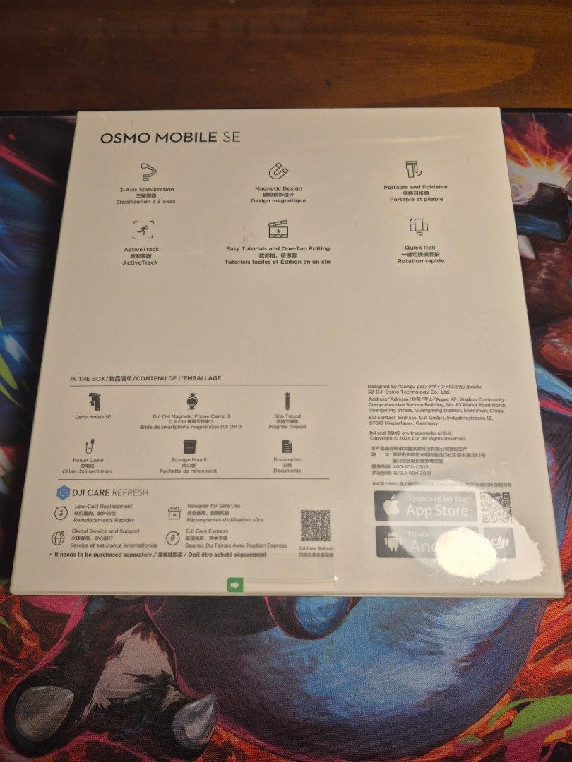 BRAND NEW DJI OSMO SE GIMBAL (Category: Gimbals & Stabilizers ) located in Mandaluyong City. Submitted by bendoo (Listing ID 1453350222, Image 2). Description: Brand new sealed DJI OSMO MOBILE SE Gimbal selling because I don't need it anymore open to offers and nego.