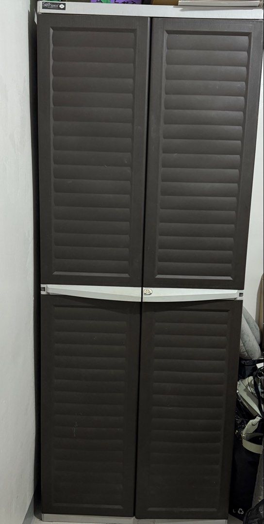 Megabox Cabinet Storage Rack 5 Layers (Category: Shelves, Cabinets & Racks) located in Manila. Submitted by cutiebiankie (Listing ID 1453373208, Image 1). Description: 72x46x170cm Brown Black Storage Cabinet Rack -Durable -5 compartments (can fit a lot of things inside) -with lockable door .