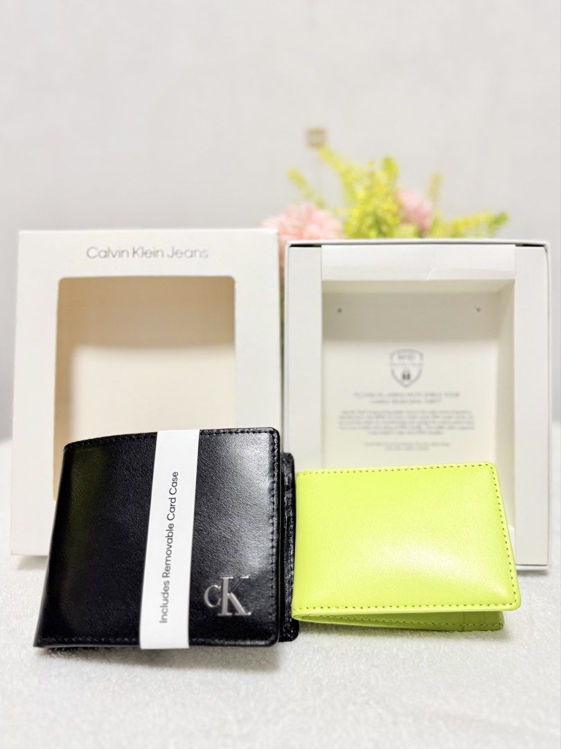 Calvin Klein Authentic/Original Leather RFID Mens Wallet (Category: Wallets & Card Holders) located in Quezon City. Submitted by kgpconsumergoodstrading (Listing ID 1453409417, Image 1). Description: Calvin Klein Authentic/Original Mens Leather Wallet with RFID Blocking Technology Bought from USA 🇺🇸 Price: Php 2,800, Best price Guaranteed Money back guaranteed if proven fake Features: * CK STYLE: This sleek CK leather wallet is multi-functional