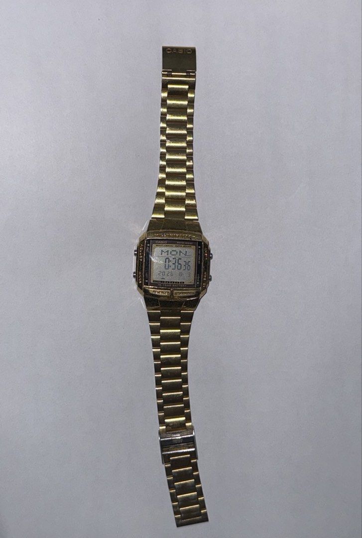 Casio Gold Stainless Steel Strap Digital Watch (Category: Women's Watches) located in Manila. Submitted by c_cruz (Listing ID 1453412357, Image 2). Description: - Classic gold Casio digital watch - Retro, timeless style - Fully functional and working well - has scratches .