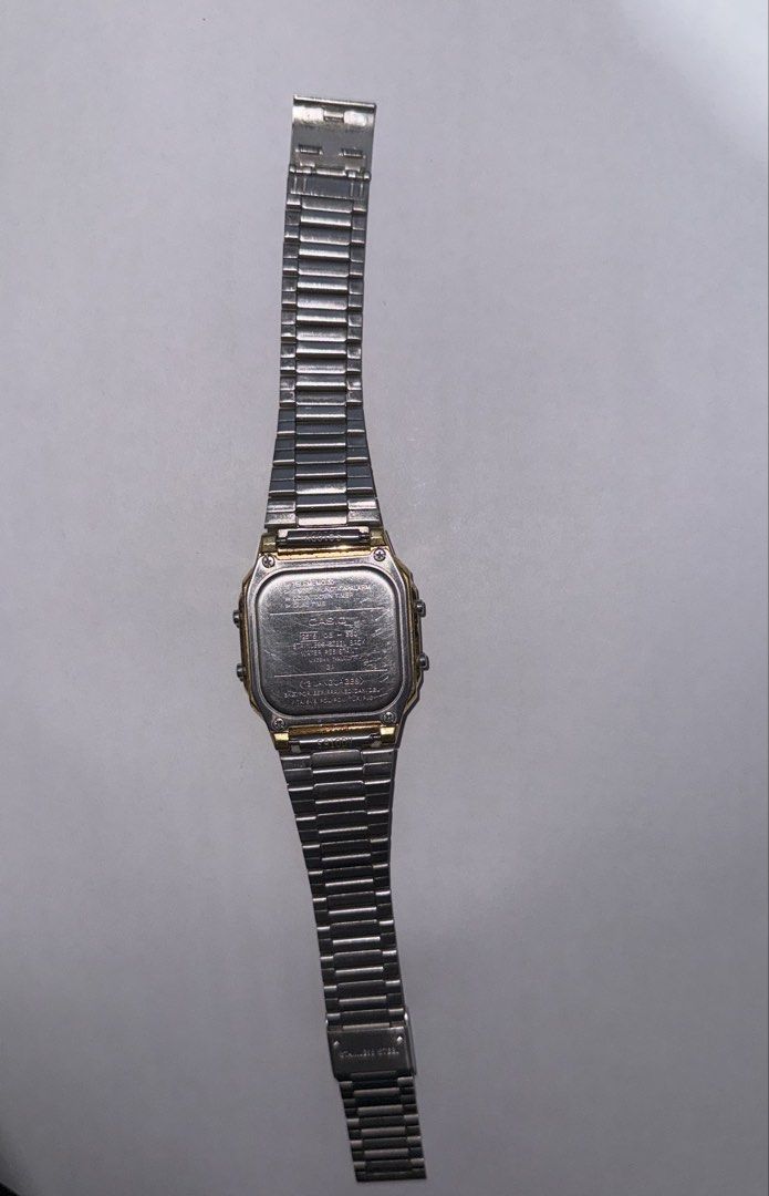 Casio Gold Stainless Steel Strap Digital Watch (Category: Women's Watches) located in Manila. Submitted by c_cruz (Listing ID 1453412357, Image 3). Description: - Classic gold Casio digital watch - Retro, timeless style - Fully functional and working well - has scratches .