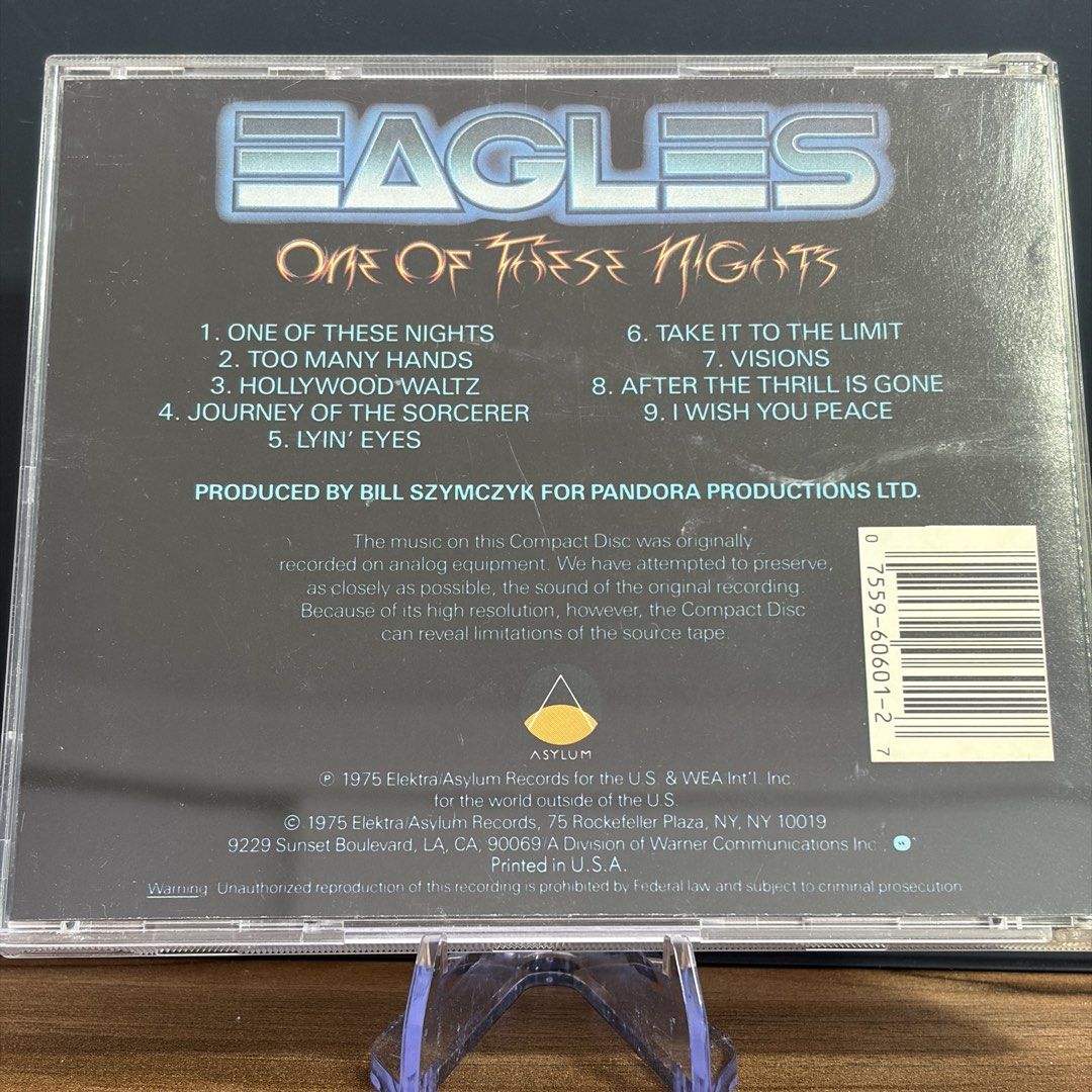 CD - Eagles (Category: CDs & DVDs) located in Singapore. Submitted by joyfarm (Listing ID 1453339362, Image 2). Description: .