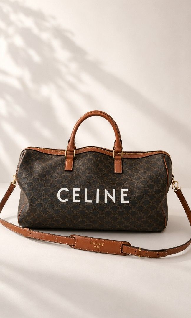 Celine weekender bag (Category: Luxury Bags & Wallets) located in Pateros City. Submitted by hoarderhub (Listing ID 1450726017, Image 1). Description: 🎉FLASH SALE🎉 Celine Medium travel bag Its the perfect weekender bag! Apologies though as I lost the dust bag. ✨ Returns & refunds accepted. I'm a buyer too, so I know how easy it is to make an impulse purchase (sometimes for that little dopamine boost! 😅). As a fellow bag lover—and a bit of a ho