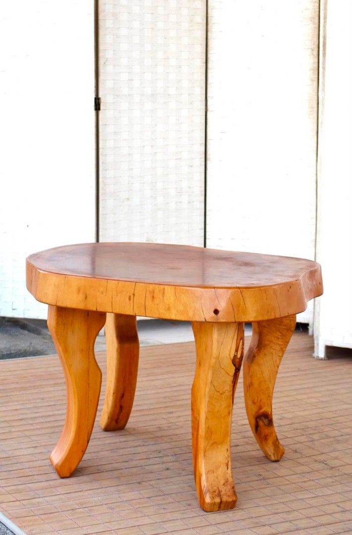 Center Table (Category: Tables & Sets) located in Meycauayan. Submitted by marygracecasimiro (Listing ID 1453267314, Image 2). Description: JAPAN SURPLUS FURNITURE HEAVY SOLID WOOD SLAB WOOD CENTER TABLE Size 32.5L x 27.5W x 19H in inches (AS-IS ITEM) *Minimal Scratch Only IN GOOD CONDITION💚 P10,500.