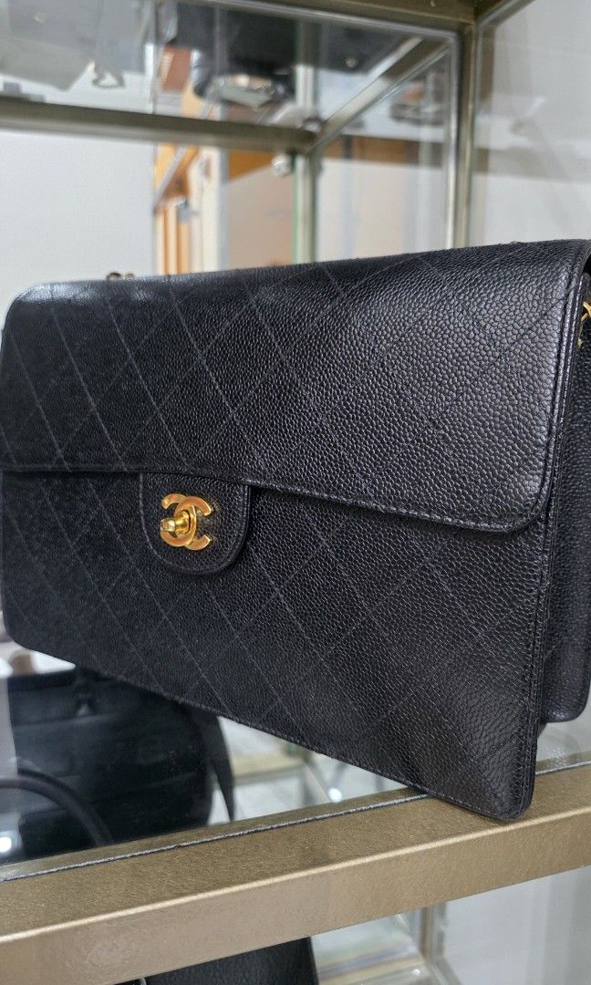 Chanel Black Caviar Single Flap Single Chain (Category: Luxury Bags & Wallets) located in San Fernando. Submitted by bagproject (Listing ID 1453409542, Image 2). Description: - Classic black Chanel Flap - Made with durable caviar leather - Features the iconic Chanel logo clasp - Plenty of interior space - Timeless and essential for everyday organization on the go - With Zeko - With Entrupy - With Card - Vintage but fresh and on excellent conditio