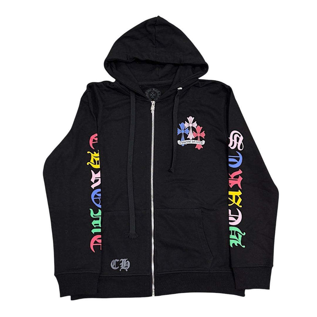 Chrome Hearts Zip Up Hoodie (Category: Coats, Jackets and Outerwear) located in Manila. Submitted by luvsosa (Listing ID 1453425040, Image 1). Description: -brand new with tags -size large -gcash -j&t or lalamove.