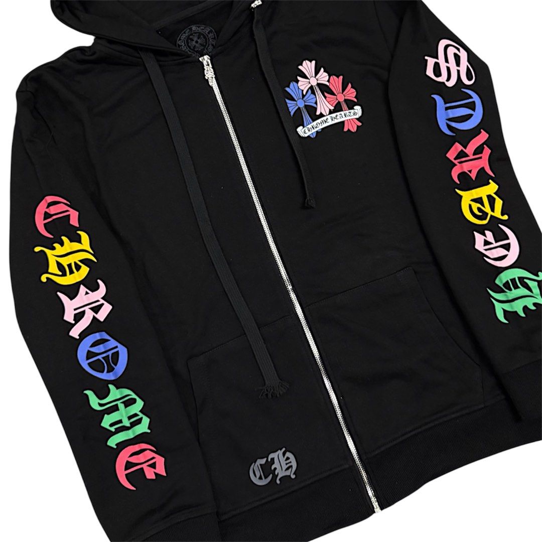 Chrome Hearts Zip Up Hoodie (Category: Coats, Jackets and Outerwear) located in Manila. Submitted by luvsosa (Listing ID 1453425040, Image 2). Description: -brand new with tags -size large -gcash -j&t or lalamove.
