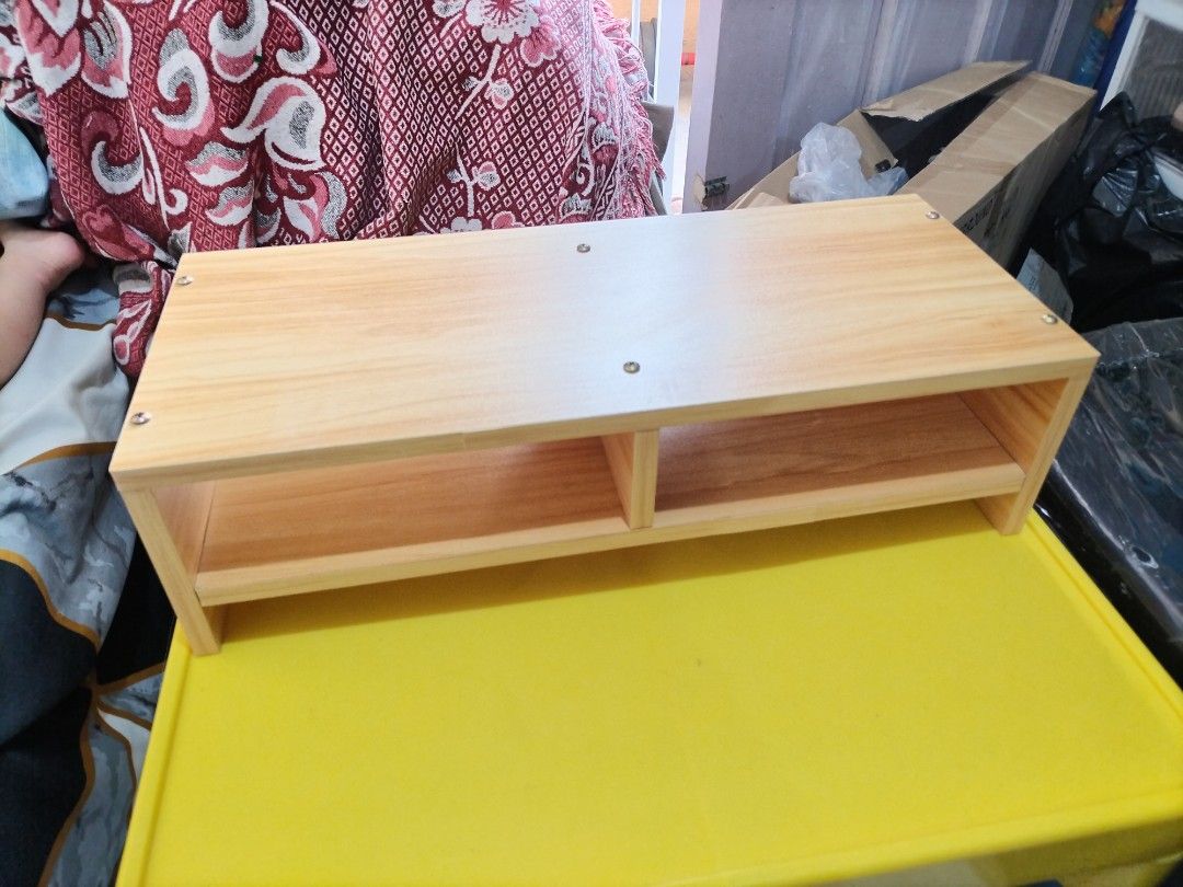 Computer Monitor Riser and Organizer Like New (Category: Other Accessories) located in Pateros City. Submitted by littlemaerie (Listing ID 1453397326, Image 3). Description: AVAIL * MONITOR RISER STAND AND ORGANISER SET 40cm x 15cm x 11cm (stand) Like new - Price 300 Last Price na po Location : Pateros, Metro Manila Delivery via lalamove book by buyer.
