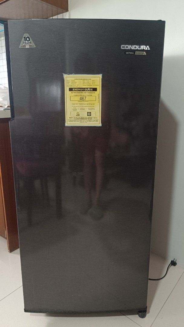 Condura Ultima Inverter Refrigerator (Category: Refrigerators and Freezers) located in Caloocan City. Submitted by ramses24 (Listing ID 1453278230, Image 1). Description: Condura Ultima Inverter Refrigerator (Dark Grey). Energy efficient, 10-year compressor warranty. Clean interior, works perfectly. Ideal for small spaces..