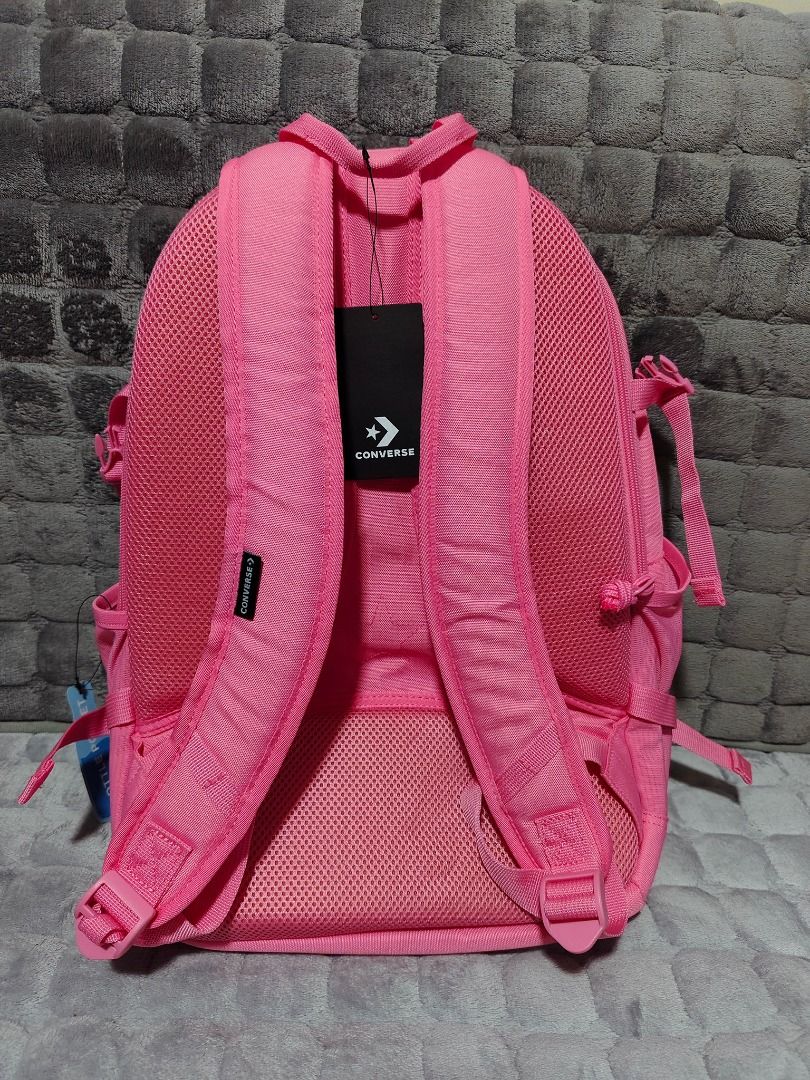Converse Straight Edge Backpack (Oops Pink) (Category: Backpacks) located in Caloocan City. Submitted by neo.co (Listing ID 1453364026, Image 2). Description: - Bright pink Converse backpack - Brand new with tags still attached - Spacious main compartment - Convenient front pocket - Handy side pockets - Comfortable padded shoulder straps - Ideal for school, travel, or everyday adventures.