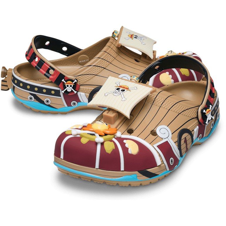 Crocs x One Piece One Thousand Sunny - PREORDER (Category: Slippers & Slides) located in Santa Rosa. Submitted by miqboutique (Listing ID 1453281563, Image 2). Description: Crocs x One Piece Thousand Sunny Classic Clog m3w5-m6w8 ₱4,299 + SF • ETA Mid Sept • 1,500 DP required • Guaranteed Original Fb page: Miq's Boutique.