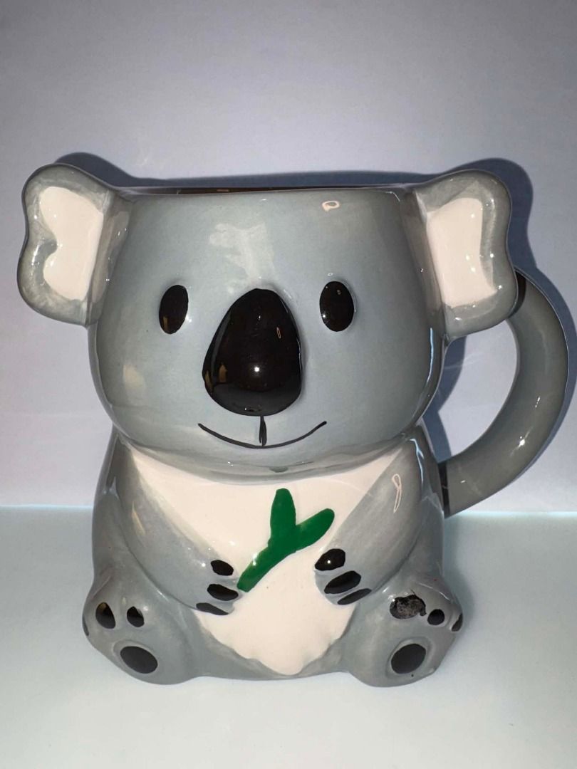 Cute Koala 3D Ceramic Mug (Category: Coffee & Tea Tableware) located in Caloocan City. Submitted by rabbithole2026 (Listing ID 1453382022, Image 1). Description: 🐨 Adorable Koala Ceramic Mug Cute 3D ceramic mug featuring a lovable koala holding a green eucalyptus leaf. Designed with sculpted ears, paws, and facial details, this charming mug is perfect for coffee, tea, hot chocolate, or display. Features: Cute koala character design 3D sculpted d
