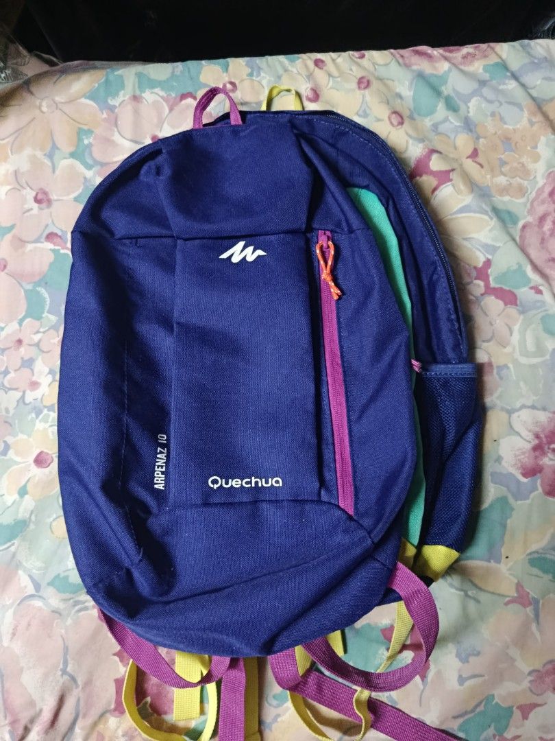 Decathlon Quechua Arpenaz Backpacks Bundle – Models 10 & 15 (Category: Backpacks) located in Manila. Submitted by karlvincen90209 (Listing ID 1453342581, Image 2). Description: Selling 2 Decathlon Quechua Arpenaz backpacks together: • Arpenaz 15 – Green/Blue/Yellow • Arpenaz 10 – Purple with orange zipper pull ✅ Pre‑loved, good condition ✅ Trusted Decathlon quality ✅ Perfect for kids, travel, or casual use 💳 Payment first (unless meet up) 📩 DM 