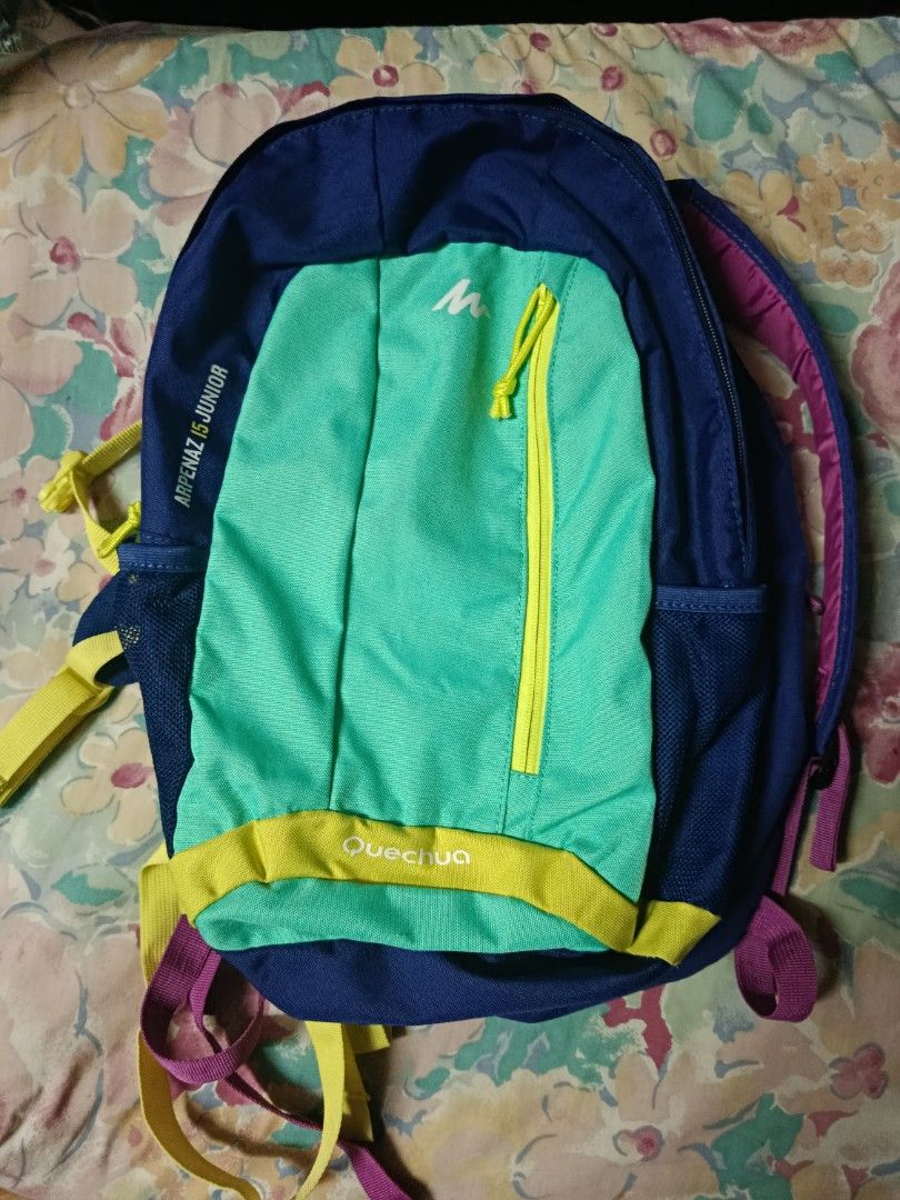 Decathlon Quechua Arpenaz Backpacks Bundle – Models 10 & 15 (Category: Backpacks) located in Manila. Submitted by karlvincen90209 (Listing ID 1453342581, Image 1). Description: Selling 2 Decathlon Quechua Arpenaz backpacks together: • Arpenaz 15 – Green/Blue/Yellow • Arpenaz 10 – Purple with orange zipper pull ✅ Pre‑loved, good condition ✅ Trusted Decathlon quality ✅ Perfect for kids, travel, or casual use 💳 Payment first (unless meet up) 📩 DM 