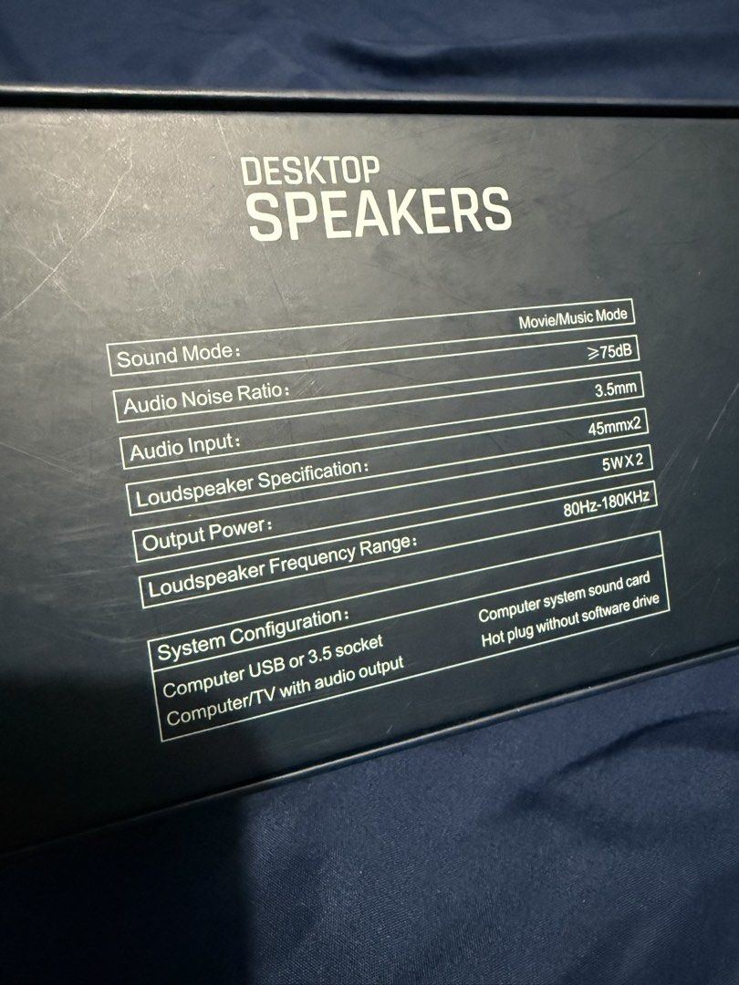 Desktop Speakers Soundbar USB Powered (Category: Soundbars, Speakers & Amplifiers) located in Quezon City. Submitted by truewhale.5f8ec0 (Listing ID 1453354716, Image 2). Description: - USB Powered Desktop Speakers - Perfect for Movies & Music - Easy Plug & Play (No Software Drive Needed) - Audio Input: 3.5mm Jack - Loudspeaker Specification: 5W x 2 - Compatible with Computers & TVs with Audio Output 🏷️1,000.00 fixed price.