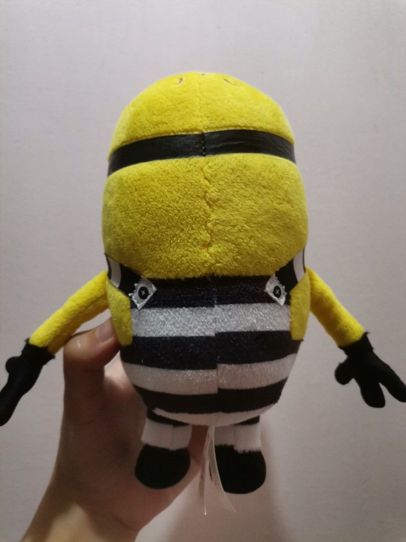 Despicable Me 3 Minion Carl Plush Toy (Category: Plushies & Soft Toys) located in Makati City. Submitted by kookybearsstuff (Listing ID 1453335164, Image 3). Description: - Despicable Me 3 Minion Carl plush toy - Features a black and white striped prisoner outfit - Soft and cuddly material - Ideal for Despicable Me fans - Great for display or playtime.