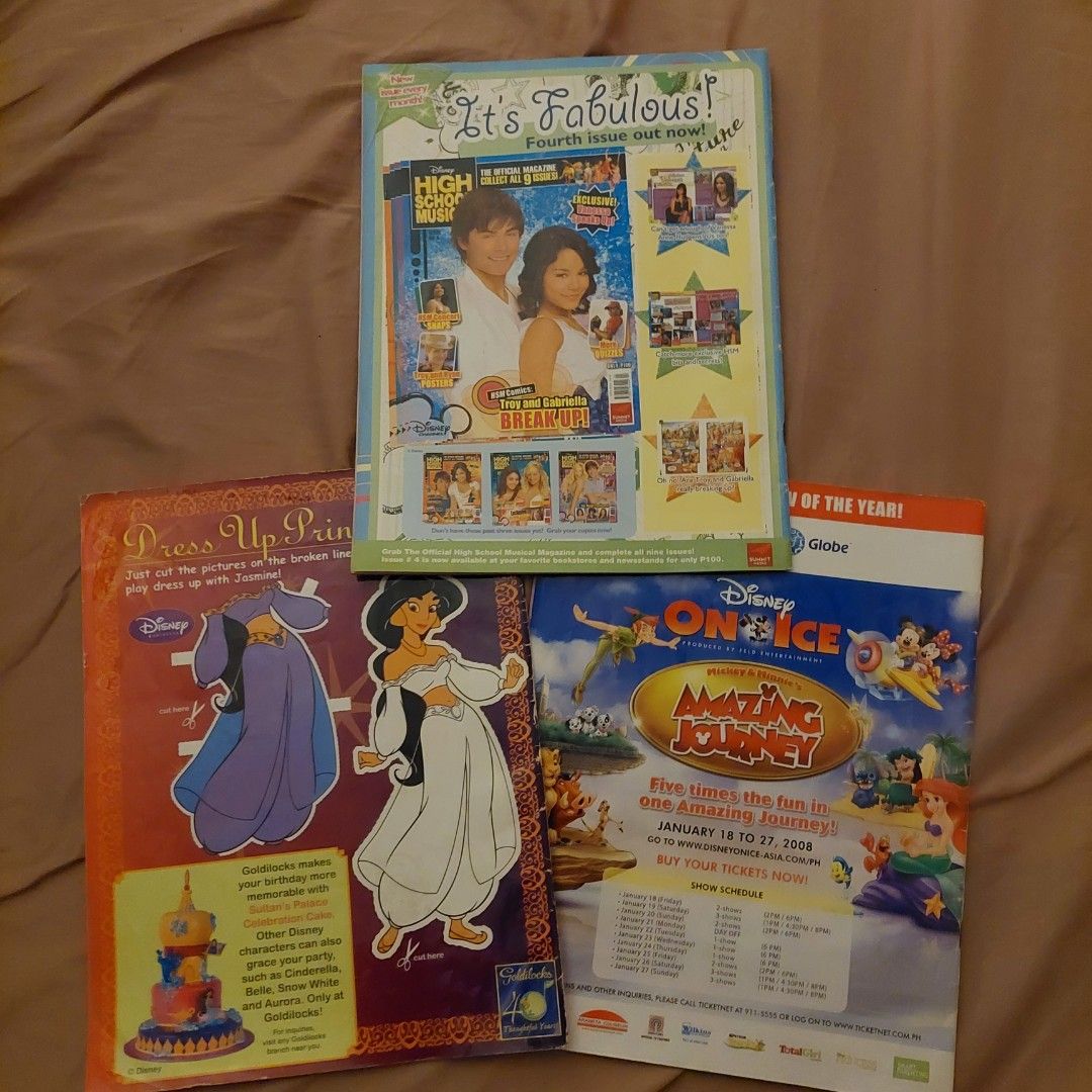 Disney Princess Magazine (Summit) (Category: Magazines) located in Bulacan. Submitted by piaattos (Listing ID 1453420346, Image 2). Description: Summit Media Disney Princess Magazine 3 magazines - no pen marks - no loose pages, but manage expectation since it is a magazine and more than a decade old - still has the foldable inserts - Php350/each MOP: GCASH, MAYA, MARIBNAK MOD: J&T, GGX, SDD.