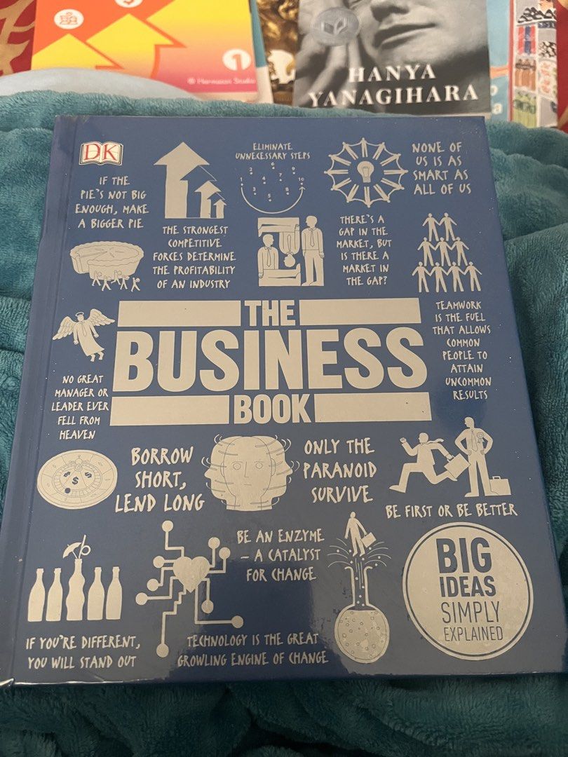 DK The Business Book: Big Ideas Simply Explained (Category: Textbooks) located in Cebu City. Submitted by katfaern (Listing ID 1453288586, Image 1). Description: - Discover big business ideas with this DK book. - Covers key concepts: teamwork, market gaps, industry profitability. - Explore the learning organization and technology's role in change. - Ideal for business strategy and management enthusiasts. - Features numerous diagrams and clear exp