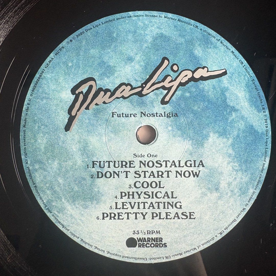Dua Lipa Future Nostalgia Vinyl Record (Category: Vinyls) located in Las Pinas. Submitted by audsssss (Listing ID 1453328670, Image 3). Description: Dua Lipa Future Nostalgia Vinyl Record. Includes all hit songs. Perfect for collectors. Selling to clear space. Cover: Near Mint Record: Near Mint Comes with free outer and inner sleeves .