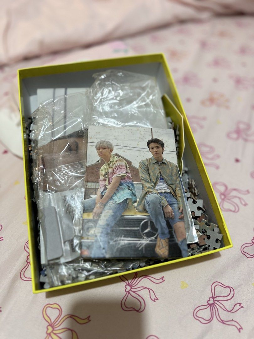 EXO-SC Puzzle Official 1000pcs (Category: Board Games & Puzzles) located in Daet. Submitted by 614cb (Listing ID 1453427786, Image 2). Description: ✅unsealed but complete inclusions.