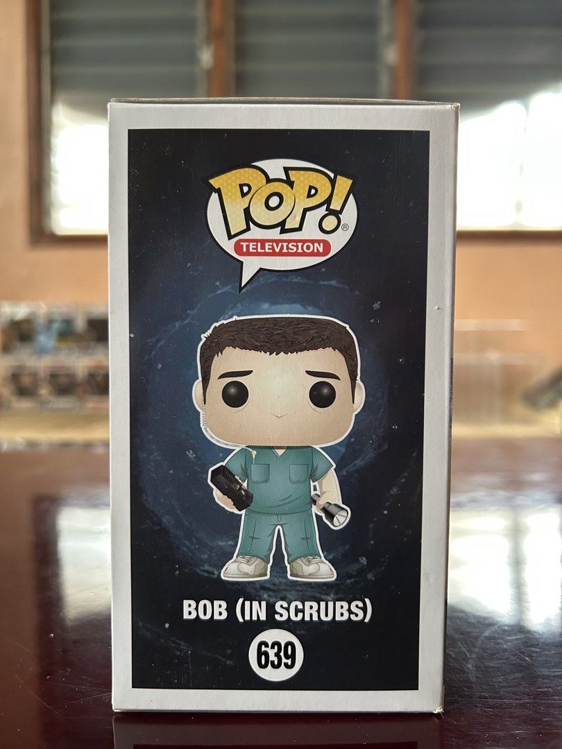 Funko Pop Stranger Things Bob (In Scrubs) 639 (Category: Designer & Blind Box Toys) located in Tarlac. Submitted by giantolentino_6 (Listing ID 1453371088, Image 3). Description: Funko Pop Stranger Things Bob (In Scrubs) 639 -NOOB -box condition (8.5/10) -comes with free used BOSS protector -will be shipped with sorter box and bubble wrap RFS: decluttering MOP: gcash/gotyme/seabank/maya MOD: J&T Meetups: Tarlac.