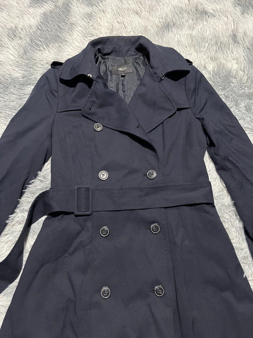 G2000 Double Breasted Trench Coat (Category: Coats, Jackets and Outerwear) located in Sasmuan (Sexmoan). Submitted by winterclothes.ph (Listing ID 1453258268, Image 2). Description: G2000 Double Breasted Trench Coat 32 on tag Women’s Width 16.5 Length 34 Verygood Condition Sign of usage re stitch check pick.