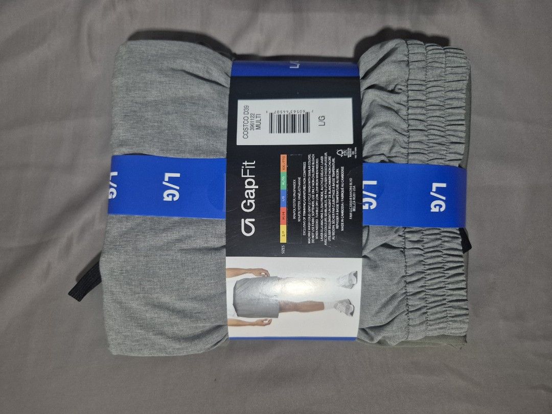 GapFit 2-Pack Hybrid Shorts L/G (Category: Shorts) located in Manila. Submitted by jayveecatu14021 (Listing ID 1453351049, Image 2). Description: - 2-pack GapFit hybrid shorts - Size: Large (L/G) - Colors: Grey and Olive Green - Ideal for workouts and casual wear - Features elastic waistband with drawstring - Made with breathable and stretchy material.