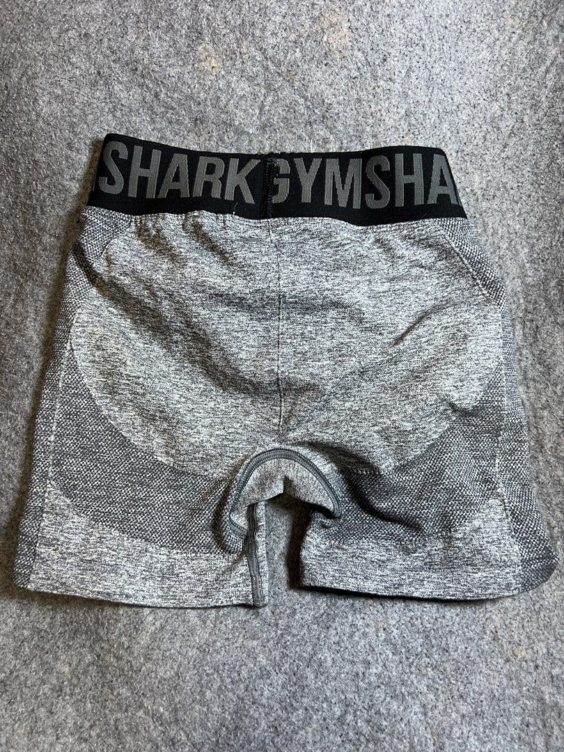 Gymshark Grey Marl Seamless Shorts (Category: Activewear) located in Nabua. Submitted by gandathriftstore (Listing ID 1453299238, Image 3). Description: - Gymshark Grey Marl Seamless Shorts (Size XS) - High-waisted with supportive waistback - Ideal for workouts - Please check photos for condition.