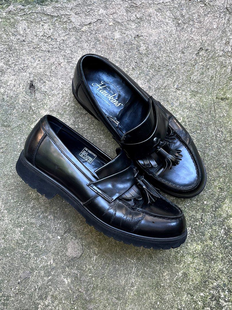 HAWKINS BLACK TASSEL LOAFERS (Category: Casual Shoes) located in Butuan. Submitted by jacobfrost (Listing ID 1453298732, Image 3). Description: Hawkins Black Tassel Loafers 9 us mens | 27.5 cm | 43 eur Excellent condition Sign of usage see last pic issue ₱799 firm 📥.