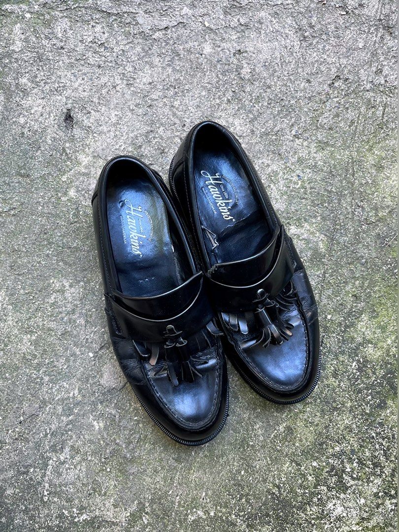 HAWKINS BLACK TASSEL LOAFERS (Category: Casual Shoes) located in Butuan. Submitted by jacobfrost (Listing ID 1453298732, Image 2). Description: Hawkins Black Tassel Loafers 9 us mens | 27.5 cm | 43 eur Excellent condition Sign of usage see last pic issue ₱799 firm 📥.