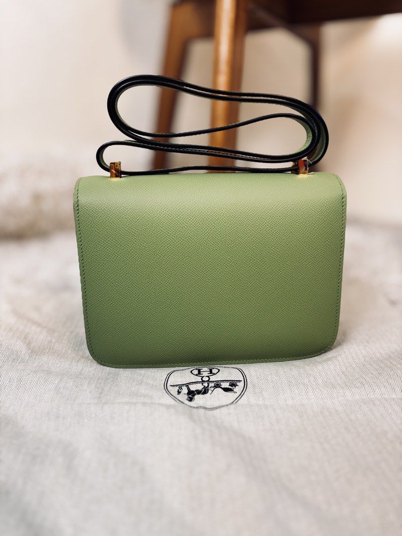 Hermes Constance Bag (Category: Luxury Bags & Wallets) located in Muntinlupa City. Submitted by yang2nd (Listing ID 1453368222, Image 2). Description: ✔️coded ▪️color: Pistachio ▪️message for more info and details.